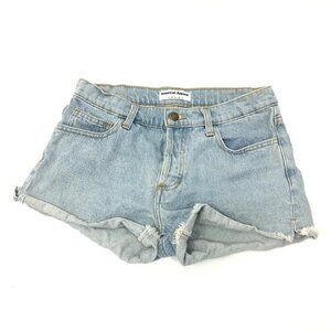 American‎ Apparel Button Fly Cut Off Jean Shorts
